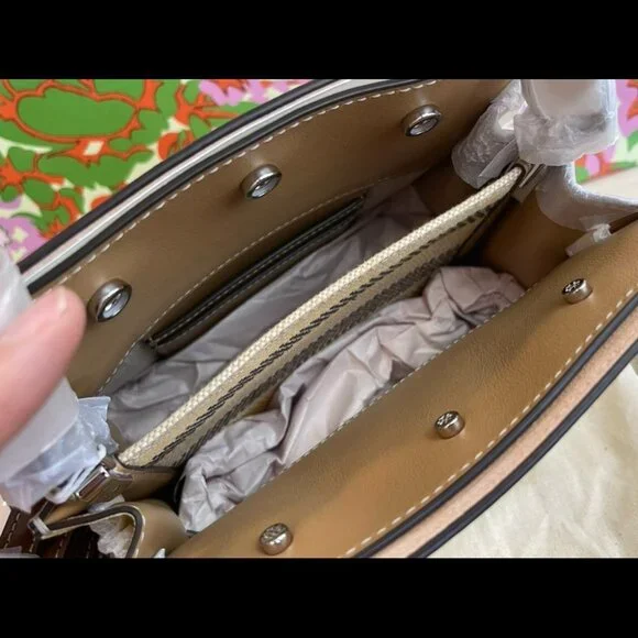 🌸NeW! Authenticated! Rare! Tory Burch PETITE LEE RADZIWILL DOUBLE BAG - Picture 13 of 17